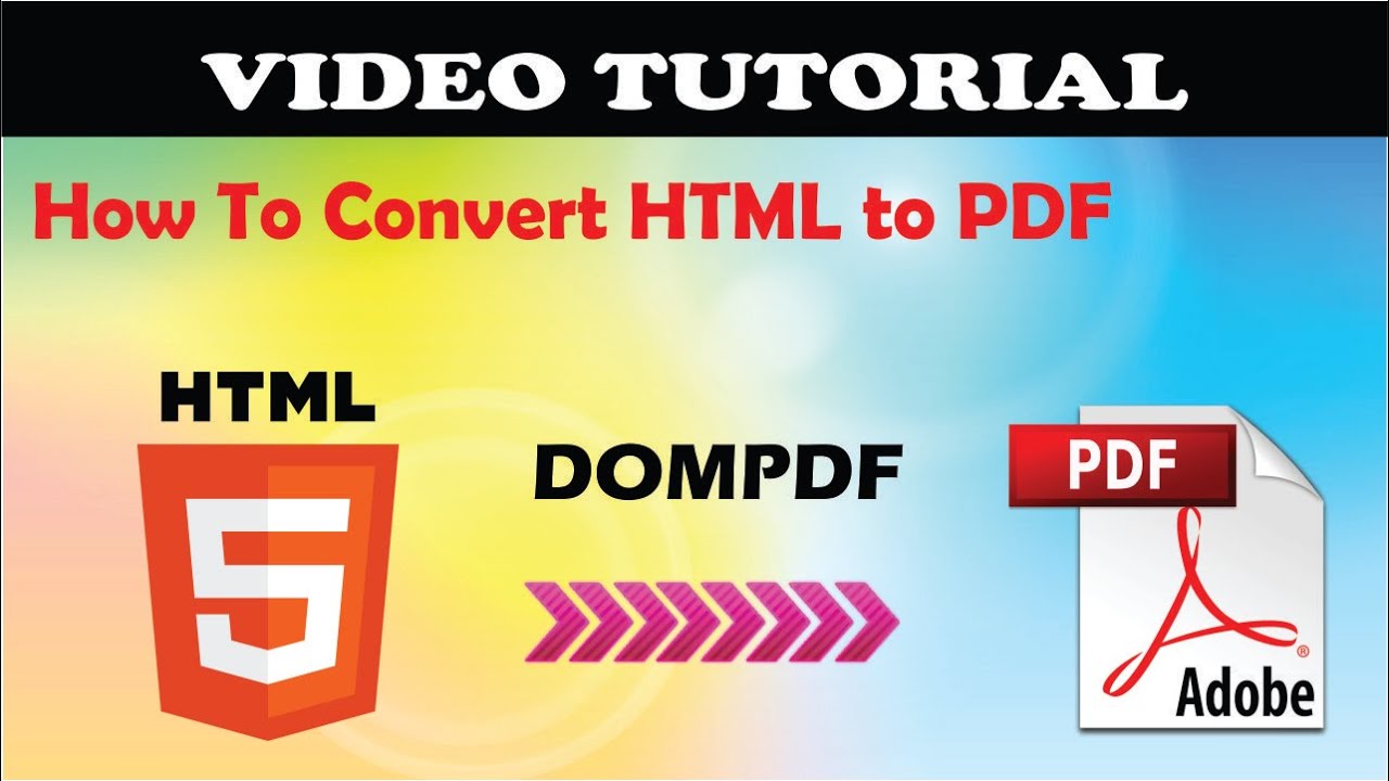 converting html to pdf format